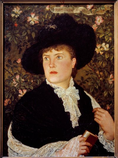 Retrato de Madame Walter Crane (? -1915) nee Mary Frances Pintura de Walter Crane (1845-1915) 1882 Sol. 0,78x0,56 m Paris, musee d