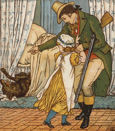 Capuchinho Vermelho (cor litho) de Walter Crane