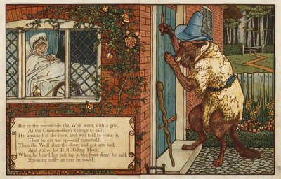 Capuchinho Vermelho (cor litho) de Walter Crane