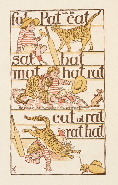 Palavras rimadas que terminam na letra T. A Cartilha Dourada. de Walter Crane