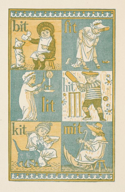 Palavras rimadas que terminam na letra T. O Primário de Ouro de Walter Crane