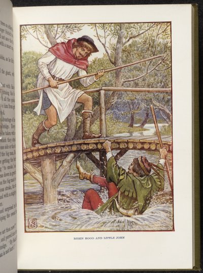 Robin Hood e Little John de Walter Crane