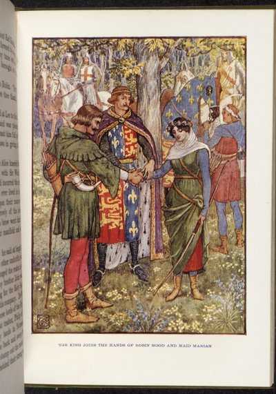 Robin Hood e Maid Marian de Walter Crane