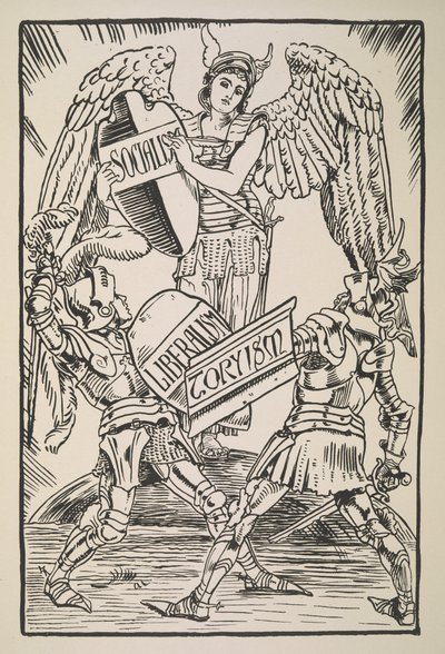 Socialismo, Liberalismo e Toryism, de Cartoons for the Cause de Walter Crane