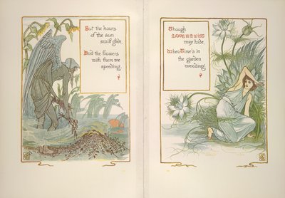 Pôr-do-sol e amor numa névoa de Walter Crane
