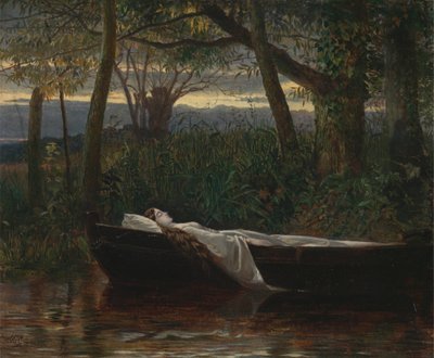 The Lady of Shalott [1862, Royal Academy of Arts, Londres, catálogo da exposição] de Walter Crane