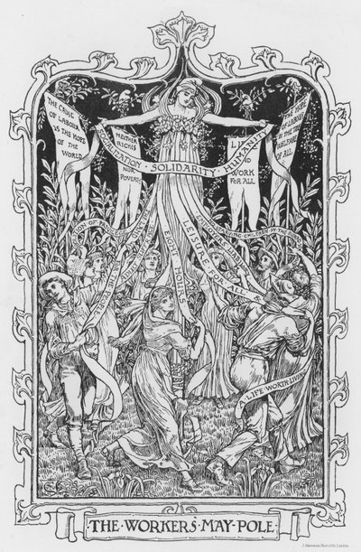 Os trabalhadores Maio Pólo de Walter Crane