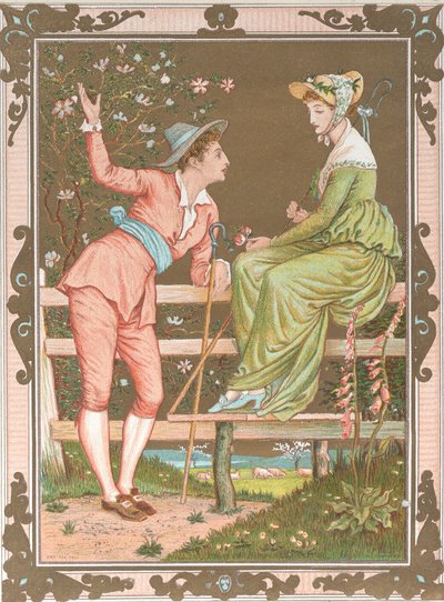 Valentine, 1876. de Walter Crane