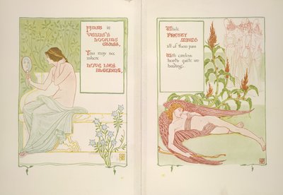 O espelho de Vénus e as empregadas de Walter Crane
