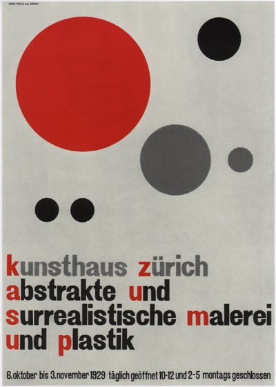 Exposição de Pinturas Abstratas e Surrealistas, 1929 de Walter Cyliax