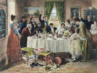 Saúde para a noiva, publicado em 1933 (aquatint) de Walter Dendy Sadler