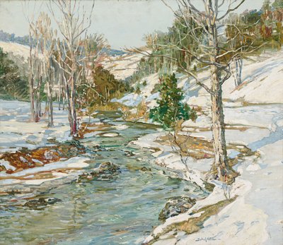 Aproximando-se da primavera (óleo sobre tela) de Walter Elmer Schofield