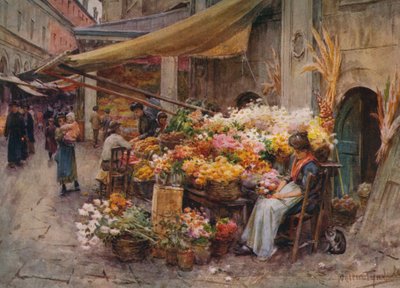 Uma barraca no Rialto, Veneza, c1900 1913 de Walter Frederick Roofe Tyndale