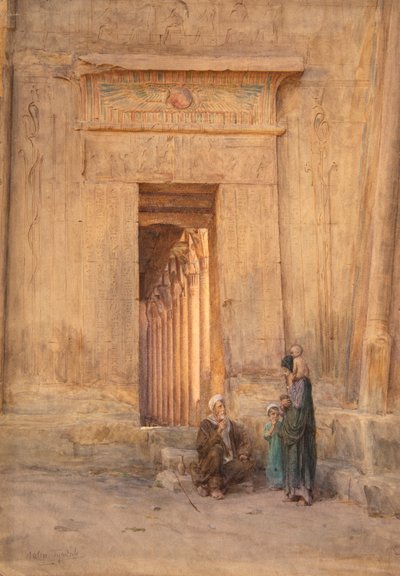 Porta do Templo de Ísis (aguarela) de Walter Frederick Roofe Tyndale