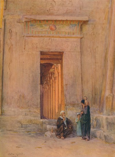 Entrada no templo de Ísis, c1905, 1912 de Walter Frederick Roofe Tyndale