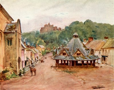 Dunster Castle and Yarn Market (cor litho) de Walter Frederick Roofe Tyndale