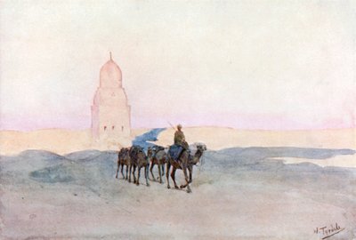 Perto dos túmulos dos califas, Cairo (litografia a cores) de Walter Frederick Roofe Tyndale
