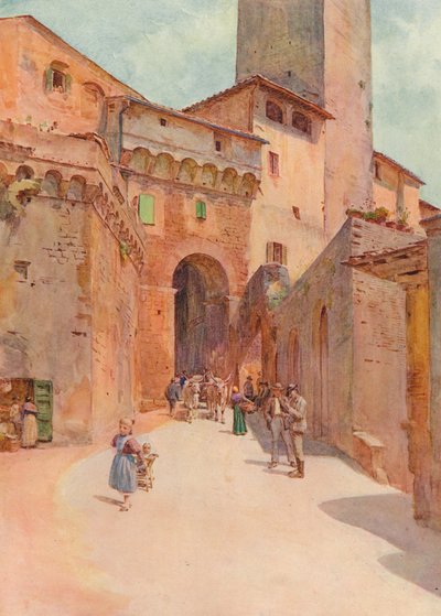 Portone Dei Becci, San Gimignano, c1900 1913 de Walter Frederick Roofe Tyndale