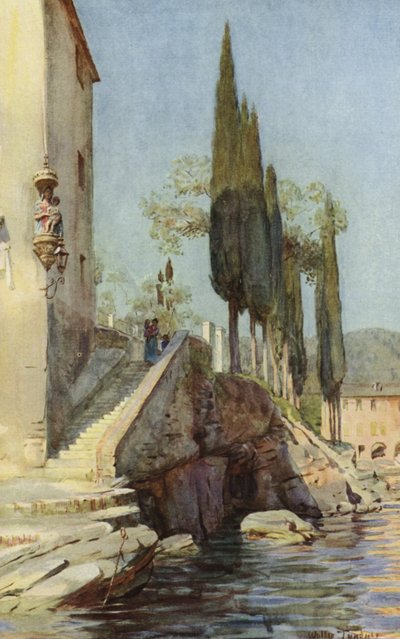 S Michele, Rapallo, Itália (cor litho) de Walter Frederick Roofe Tyndale