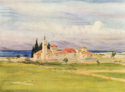 San Francesco, perto de Spalato (litografia a cores) de Walter Frederick Roofe Tyndale