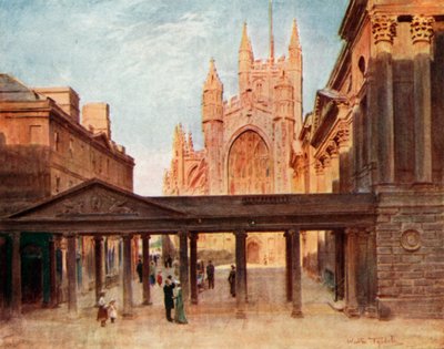 A Abadia e Sala de Bombas, Banho (cor litho) de Walter Frederick Roofe Tyndale