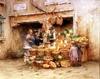 A Baia de Frutas (aquarela) de Walter Frederick Roofe Tyndale