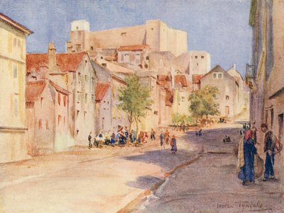 The High Street, Sebenico (litografia a cores) de Walter Frederick Roofe Tyndale