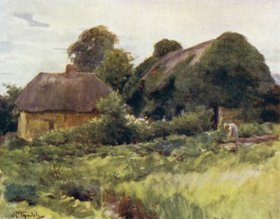 A Nova Floresta: A Cottage at Sway (cor litho) de Walter Frederick Roofe Tyndale