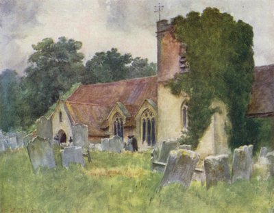 A Nova Floresta: Igreja Boldre (cor litho) de Walter Frederick Roofe Tyndale