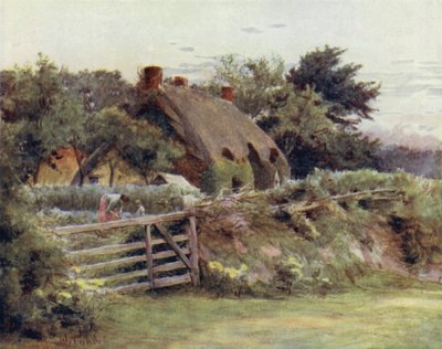 A Nova Floresta: Casa de campo perto de Brokenhurst (cor litho) de Walter Frederick Roofe Tyndale