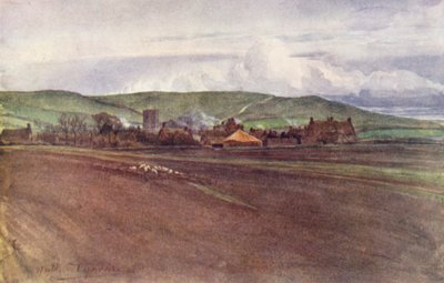 Wessex: Burton Bradstock, Dorset (litografia a cores) de Walter Frederick Roofe Tyndale