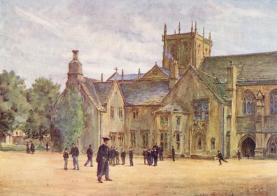 Wessex: Sherborne College (litografia a cores) de Walter Frederick Roofe Tyndale