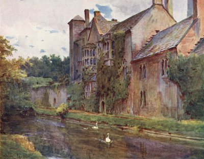 Wessex: O palácio, Wells (litografia a cores) de Walter Frederick Roofe Tyndale