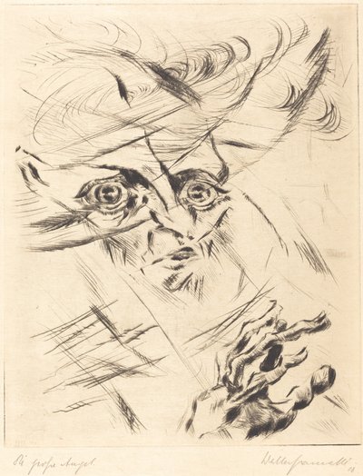 Die Grosse Angst The Great Anxiety, 1918. de Walter Gramatte
