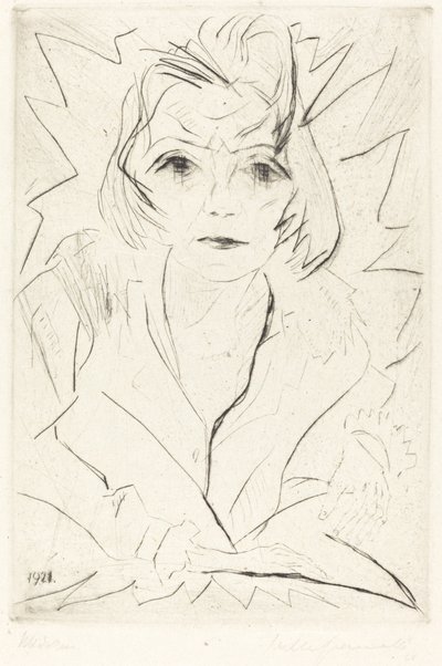 Madchen Girl, 1921. de Walter Gramatte