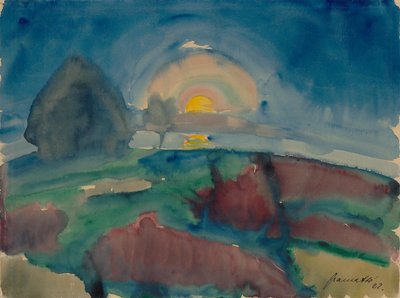 Mondaufgang (auf Hiddensee) de Walter Gramatte