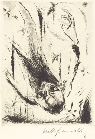 The Fall into Infinity, 1918. de Walter Gramatte