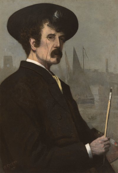 James Abbott McNeill Whistler (1834-1903) 1870 (óleo sobre tela) de Walter Greaves