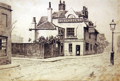 O Leão Negro, Old Church Street, Chelsea de Walter Greaves