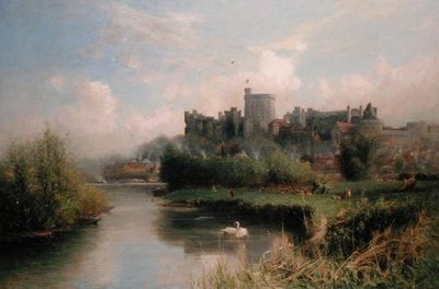Castelo de Windsor (óleo sobre tela) de Walter H. Goldsmith