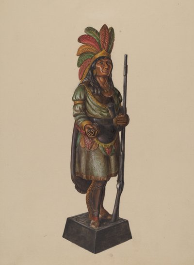 Cigar Store Indian, c. 1936. de Walter Hochstrasser