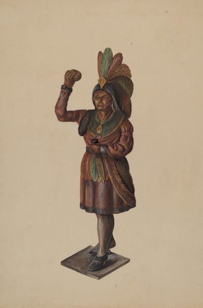 Cigar Store Indian, c. 1936. de Walter Hochstrasser