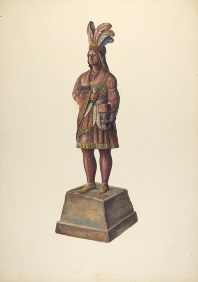 Cigar Store Indian, c. 1937. de Walter Hochstrasser