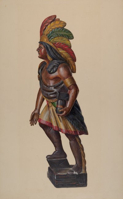 Cigar Store Indian, c. 1937. de Walter Hochstrasser