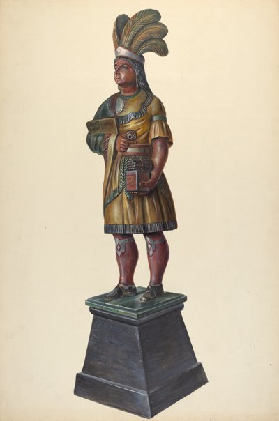 Cigar Store Indian, c. 1937. de Walter Hochstrasser