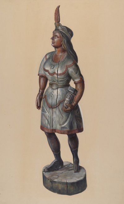 Cigar Store Indian, c. 1937. de Walter Hochstrasser