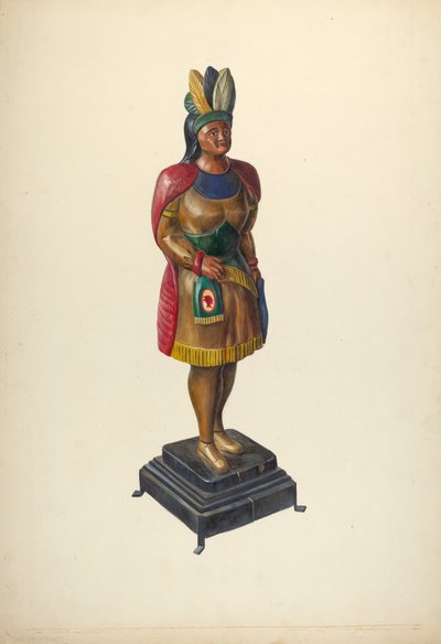 Cigar Store Indian, c. 1937. de Walter Hochstrasser