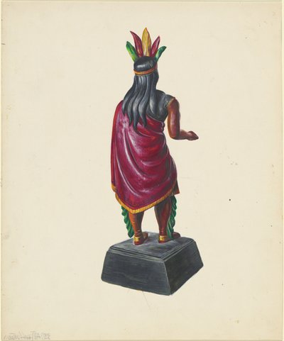 Cigar Store Indian, c. 1937. de Walter Hochstrasser