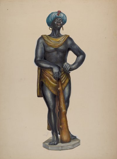 Nubian Slave Figure, c. 1937. de Walter Hochstrasser