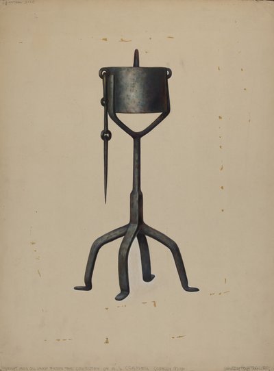 Lâmpada de óleo, c. 1938. de Walter Hochstrasser